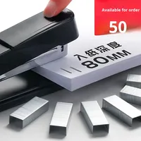 Agrafeuse manuelle mini, plastique et métal, 50 pages, pour le bureau et les étudiants, agrafeuse épaisse pour relier les livres épais