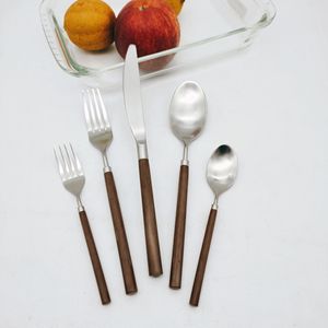 Hàn Quốc POM thép không gỉ giả mạo Bakelite xử lý 16 mảnh thiết lập dao kéo - Product Image 6