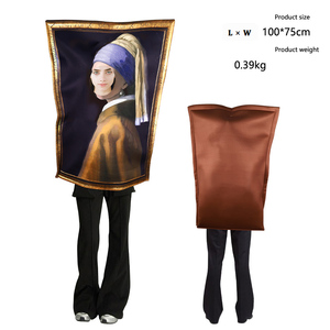 Disfraz Divertido de Halloween <span class=keywords><strong>para</strong></span> Adultos, Marco de Pintura Novedoso, Arte Clásico, Disfraz de Retrato, Unisex, Cosplay, Accesorio <span class=keywords><strong>para</strong></span> Fiesta de Carnaval - Product Image 2