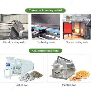 Laboratorio de maíz forrajero de semilla de biomasa, 1 tonelada por hora, secador de tambor rotatorio de hojas de té de grano de café gastado para tallo de maíz - Product Image 4