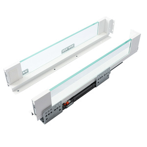 Full Extension Drawer <strong>Slides</strong> Custom Adjustable Rail <strong>Slide</strong> Rail Glass Riding <strong>Slide</strong> Rail with Led - Product Image 2