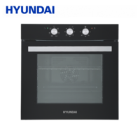 Four électrique encastrable simple HYUNDAI 72L, cavité plate, température maximale 250°C, porte en verre 3 couches, nettoyage facile, usage hôtelier