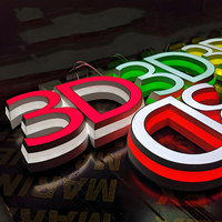 Letras LED Magnéticas Personalizadas, Fáciles de Instalar, Mini Letreros 3D Retroiluminados para Tiendas, Centros Comerciales y Proyectos Comerciales