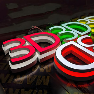 Lettere LED Magnetiche Personalizzate, Facili da Installare, Insegne 3D Retroilluminate per Negozi, Case, Centri Commerciali <span class=keywords><strong>e</strong></span> Progetti Commerciali - Product Image 3