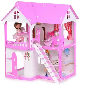 定制批发新销售儿童女孩梦想的房子玩具公主玩具Diy微型房子亲子游戏玩具