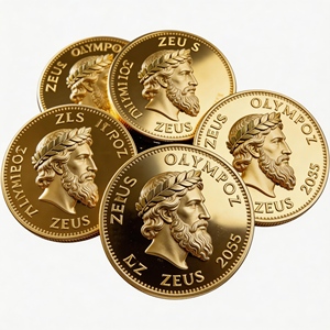 เหรียญท้าทายตำนานเทพเจ้ากรีก งานฝีมือโลหะผสมทางประวัติศาสตร์ ภาพเหมือนคลาสสิกสำหรับผู้ชื่นชอบตำนานและนักสะสมมรดก - Product Image 1