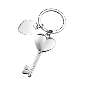 Portachiavi a Forma di Cuore Lucido con Cristalli Senza Confezione - Product Image 1