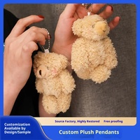 Porte-clés en peluche courte, sac de téléphone personnalisé, pendentif de poupée de dessin animé, ornement personnalisable, 31 cm-50 cm, fabriqué en Chine