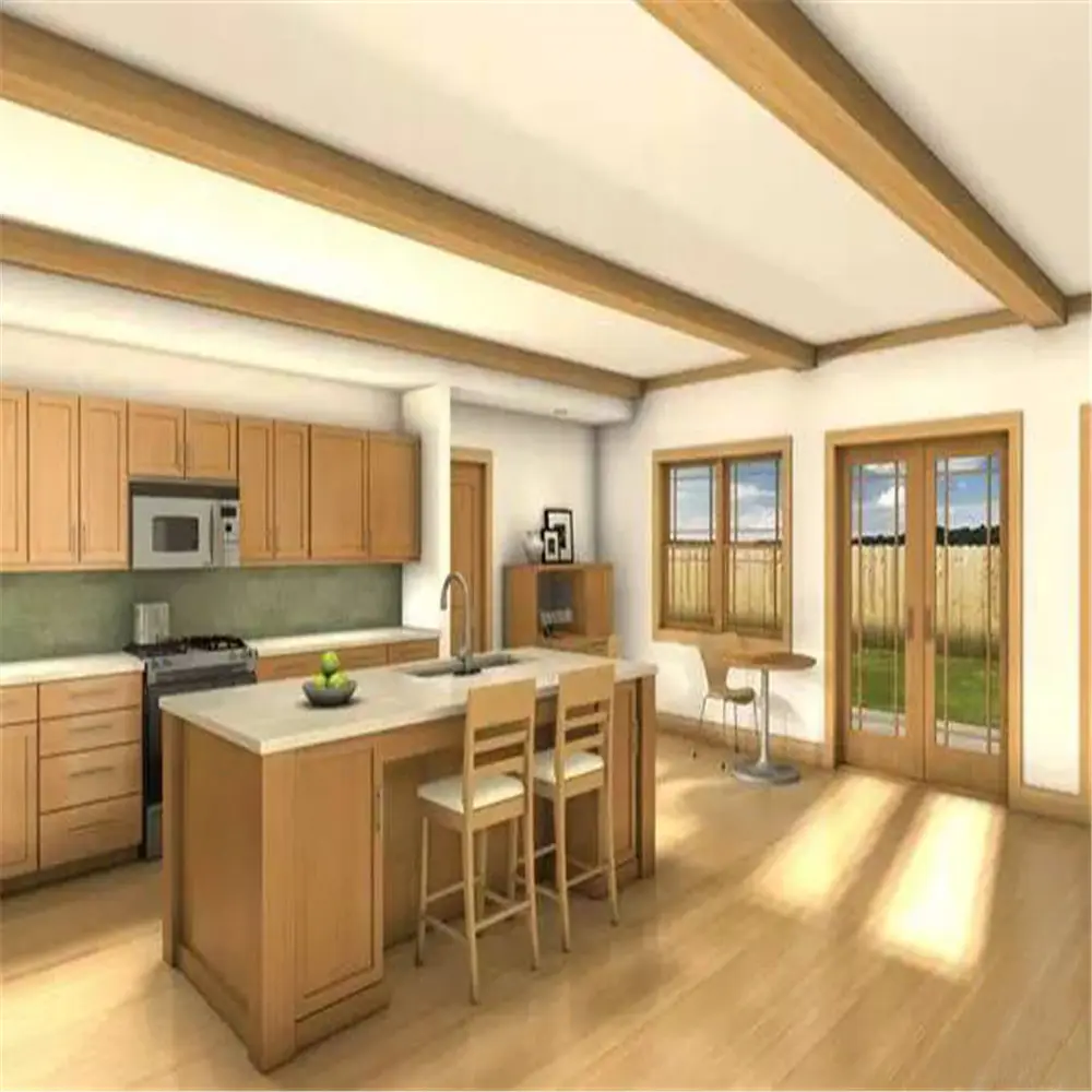 2023 sıcak satış kolay monte iyi tasarlanmış güzel hafif çelik Villa prefabrik ev