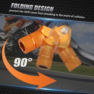 Levier de changement de vitesse forgé et pliable, 1 pièce, en aluminium, pointe de pédale pour <span class=keywords><strong>KTM</strong></span> <span class=keywords><strong>690</strong></span> Enduro R 2014 2020 <span class=keywords><strong>2021</strong></span> - Product Image 2