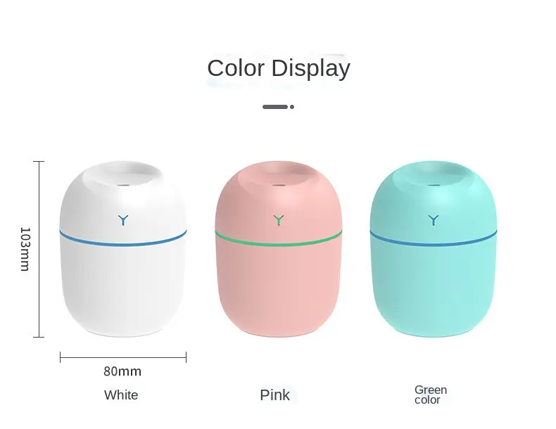 Wholesale mini portable Ultrasonic Air humidifier USB Aroma Essential Oil Diffuser For Home Car with LED Night Lamp Diffuser