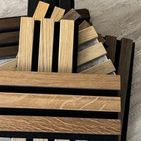 Panneaux acoustiques en MDF pour chambre à coucher, entrepôt, salon extérieur - Panneaux muraux flexibles imperméables, design 3D