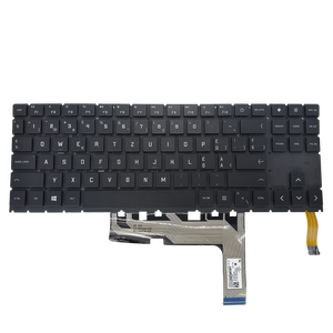 SW สวิส RGB แป้นพิมพ์แล็ปท็อปสําหรับ <span class=keywords><strong>HP</strong></span> <span class=keywords><strong>Omen</strong></span> <span class=keywords><strong>15</strong></span>-EK <span class=keywords><strong>15</strong></span>-EK0020CA <span class=keywords><strong>15</strong></span>-EN <span class=keywords><strong>15</strong></span>-EN1013DX 16-K 9Z.NHQBQ.500 M45718-BG1 NSK-XZ5BQ - Product Image 1