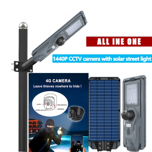 Lampadaire solaire d'extérieur avec caméra de vidéosurveillance Source de lumière LED Température de couleur 6000K Design divisé Asie-<span class=keywords><strong>Pacifique</strong></span> 4GCard - Product Image 2