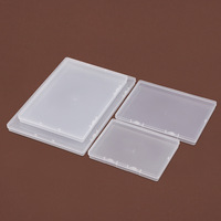 Boîte de rangement transparente en PP avec couvercle à boucle rectangulaire, épaisseur 2 mm, pour dossiers A4 et présentoirs de cartes, idéale pour l'export.