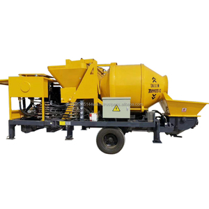 เครื่องผสมคอนกรีตดีเซลปั๊มรถพ่วงเครื่องผสมคอนกรีตและปั๊ม - Product Image 1