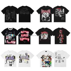 Nueva Camiseta de Alta Calidad para Hombre, Estilo Urbano, Diseño Gráfico con Emociones Mixtas, Deportiva, de Manga Corta, Casual, Talla Grande - Product Image 1