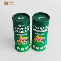 Tube en papier cylindrique recyclable de qualité alimentaire, personnalisé et écologique, pour l'emballage de compléments alimentaires, de vitamines et d'aliments fonctionnels