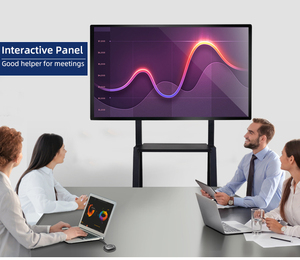 Jometech 4k bảng tương tác 55-98 inch 40 điểm cảm ứng 48mp máy ảnh 120Hz Khung Nhôm 8 Micro cho giáo dục thông minh - Product Image 3