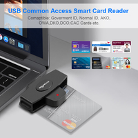Interface USB Installation externe Petite puce Type C Téléphone et lecteur de carte à puce de crédit avec EMV ISO 7816 USB2.0 CAC IC ID