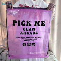 Sac de rangement pour poupée à cordon de serrage transparent imperméable d'usine, sac en plastique PE à cordon de serrage