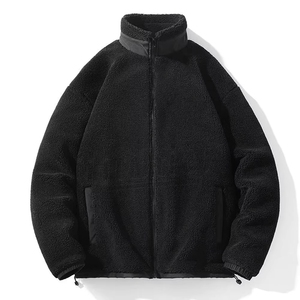 Chaqueta Polar Sherpa Cálida y Holgada con Capucha para Hombre, con Bolsillo con Cierre, Personalizada para Caza, Resistente al Viento - Product Image 5