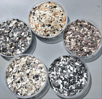 Flocons époxy résine 1-3mm/3-5mm pour revêtement de sol en flocon époxy couleur bricolage