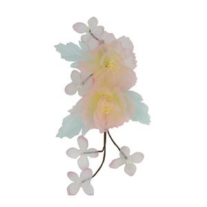 เครื่องประดับผม/กิ๊บติดผมลายดอกไม้สีชมพูอ่อนแบบแฮนด์เมด ดีไซน์ใหม่ปี 2025 สำหรับชุดกี่เพ้าและชุดฮั่นฝู (ชุดจีนโบราณ) - Product Image 5