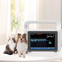Moniteur vétérinaire multiparamètres portable Saferlife EV5 de 7 pouces avec plastique ABS de qualité médicale pour chiens, chats et petits animaux