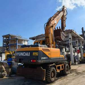 Excavadora de cadenas Hyundai 210W-9 2014 usada, 5000 horas, equipo original, capacidad de cazo de 0.76m, bajo precio, bajo consumo de energía - Product Image 3