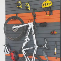 Crochets muraux antidérapants pour vélos, haute capacité de charge, compatibles avec panneaux à lattes en PVC, crochets métalliques