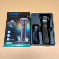 Rasoir électrique rechargeable VGR V-319 pour homme, rasoir à double lame, tondeuse à barbe