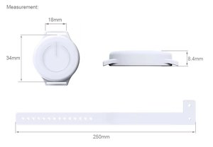 Bracelets connectés KKM W8 Beacon Tag étanches IP67 avec fonction SOS pour la gestion du personnel et le suivi des patients (iBeacon) - Product Image 4
