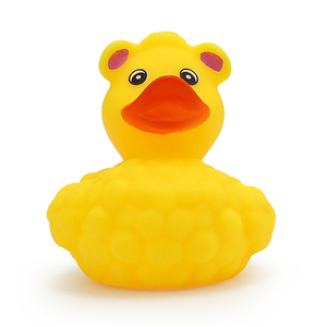 Giocattoli di Paperelle di Gomma Gialle con Design a Tessitura Liscia all'Ingrosso per Vasche da Bagno Giocattoli da bagno a forma di anatra gialla divertenti. - Product Image 2