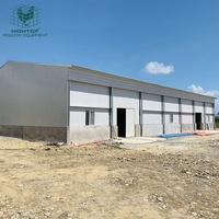 Nave Avícola Prefabricada de Acero Resistente al Viento para Gallinas Ponedoras y de Engorde, Ideal para Zonas Costeras