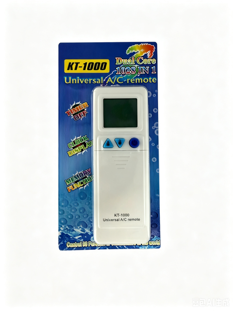 Universal AC Remote Control Kt-1000 for Almost All Air Conditioners AAA Battery 10m Range Heat Adjustment