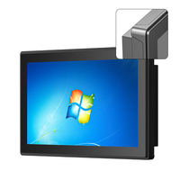 Panel de Control Táctil Personalizado RCOMPT de 24 Pulgadas con Windows, Panel PC Táctil Industrial con Carro para Línea de Producción