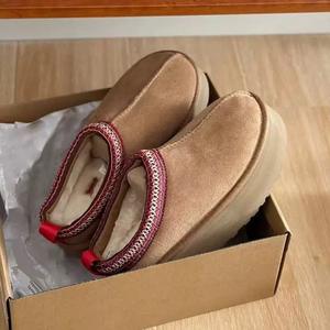 Bottes de Neige d'Hiver UGGS, Mules et Pantoufles de Maison Chaudes pour Femme, Cachemire, Semelle Épaisse, Modèle Tasman - Product Image 6