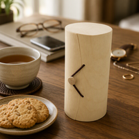 Boîte cylindrique en placage de peau de bouleau naturelle, faite à la main, pour biscuits, thé, lunettes, téléphone, bijoux, montres, emballage de rangement