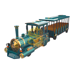 <span class=keywords><strong>Train</strong></span> électrique sans rails pour Noël et les fêtes, décorations lumineuses pour parcs d'attractions, centres commerciaux - Alimentation par batterie/diesel - Product Image 3