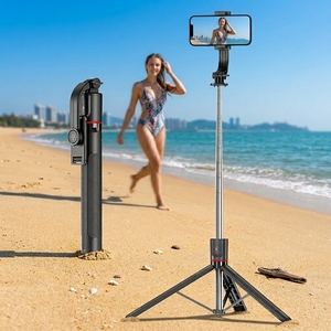 ORP-03 Nouveau trépied perche à <span class=keywords><strong>selfie</strong></span> rotatif à 360 degrés avec tige ultra longue détachable de 1,7 m pour téléphone portable et télécommande stable - Product Image 1