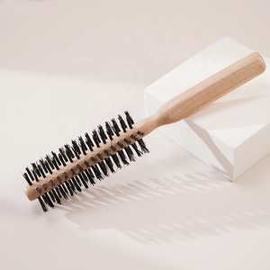 Vente en gros OEM Peigne de salon Petite <span class=keywords><strong>brosse</strong></span> à cheveux ovale Massage de la tête en bois de frêne Peigne en bois à double <span class=keywords><strong>action</strong></span> Peigne de haute qualité - Product Image 4