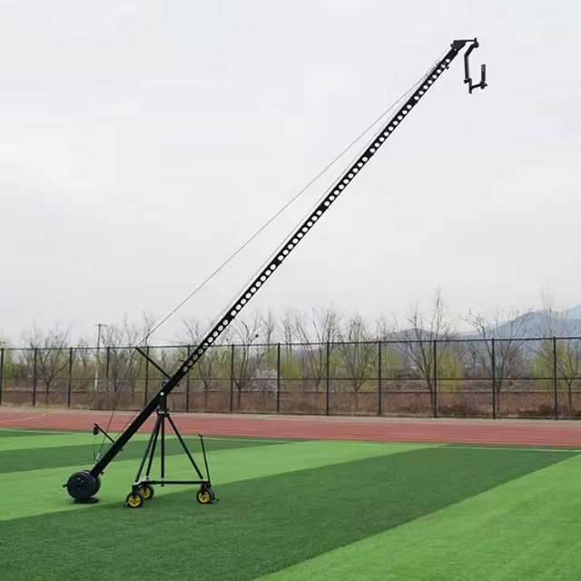 Professional Broadcast 10 Meters 3-Axis Motorized Dutch Head Video Camera TV Studio Triangle Jib Crane for Sale