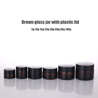 5g 10g 20g 30g 50g 100g vide crème pour les yeux emballage cosmétique en plastique couvercle en aluminium pot en verre