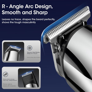 Lanumi <strong>S</strong>-1199 <strong>Grooming</strong> <strong>Kit</strong> for <strong>Men</strong> 11 1 Multifunctional IPX6 Waterproof Pro Cordless <strong>Hair</strong> Trimmer Clipper Set Stainless Steel - Product Image 4