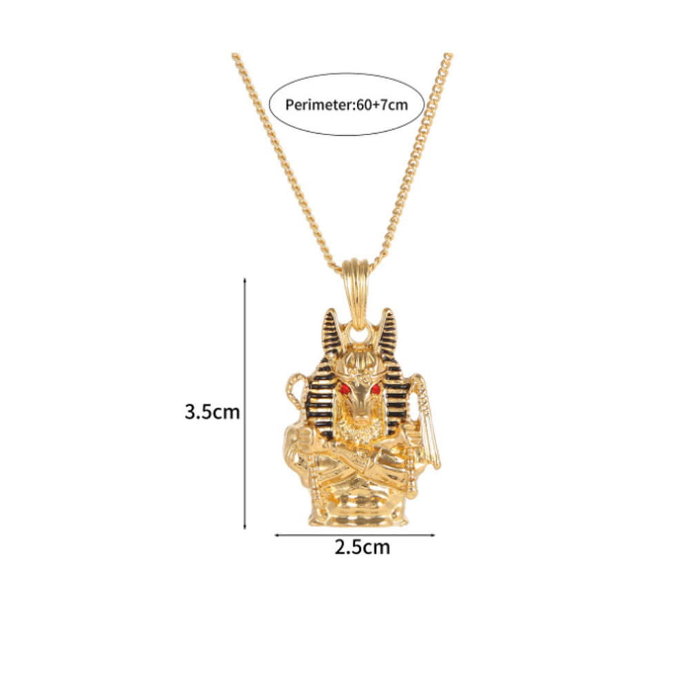 Men Hip Hop Cheap Alloy Copper Gold Color Ancient Old Egypt