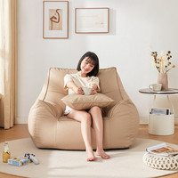 Pouf d'intérieur en cuir durable, nouveau style, canapé simple, pouf avec design traditionnel, housse imperméable