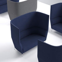 Haut dossier moderne acoustique modulaire intimité bureau canapé Pod chaise longue ensemble inclinable tissu Design salle de sport centre commercial hôtel Villa hôpital