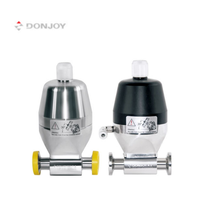 Vanne à diaphragme directe DONJOY avec actionneur en alliage, type mini à fixation par serrage