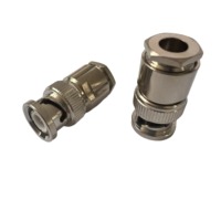 Top Class BNC-J4 cinq pièces ensemble cuivre matériel BNC connecteur Jack mâle pour assemblage de câble RG59 240